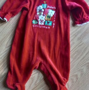 Infant girls size 0 - 3 months Bright Future Christmas sleeper.